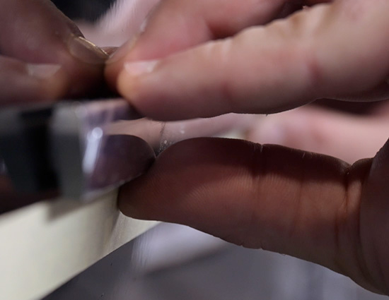 Step applicazione modanatura laterale